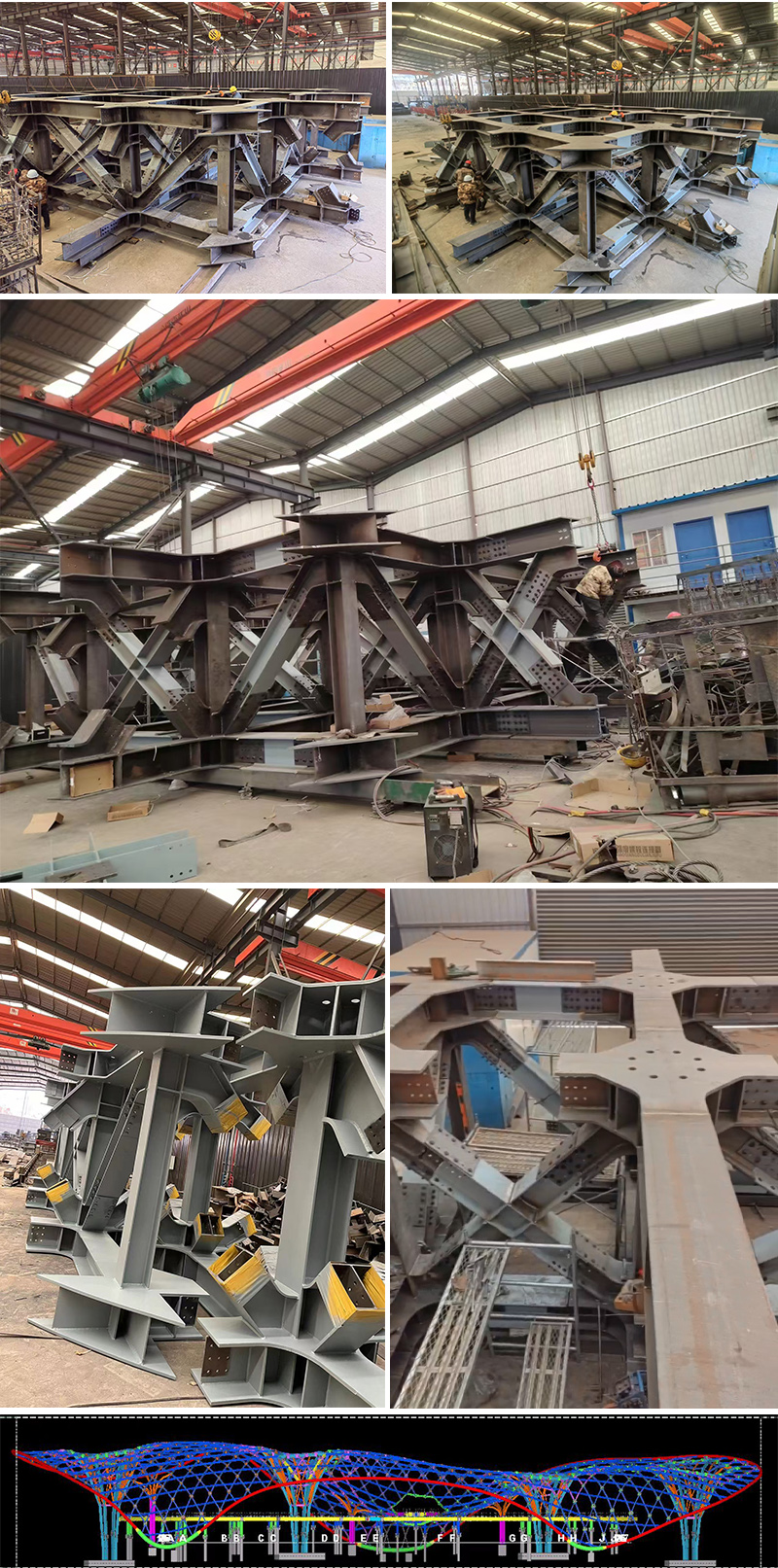 三峡恒基能脉瓜州70万千瓦“光热储能+”东吸热塔临潭钢结构项目